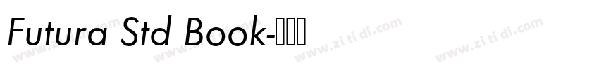 Futura Std Book字体转换